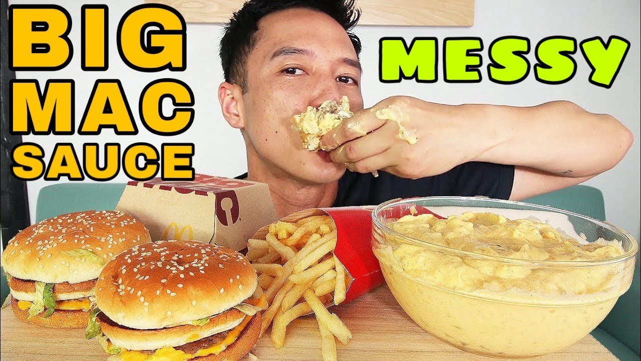 ⚠️ MESSY EATING • 🤤 BIG MAC SAUCE + 🍔 BIG MAC x 2 ‼️ • mukbang • BIG BITES • LESS TALKING
