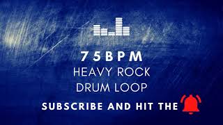 Heavy Rock Drum Loop 75 BPM [Practice Tool + Free Download]
