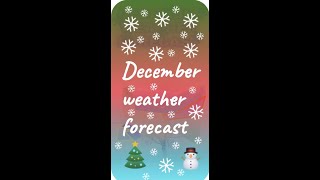 December weather forecast