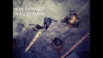 1/6 Scale Figure Diorama - War Damaged Wall/Building
