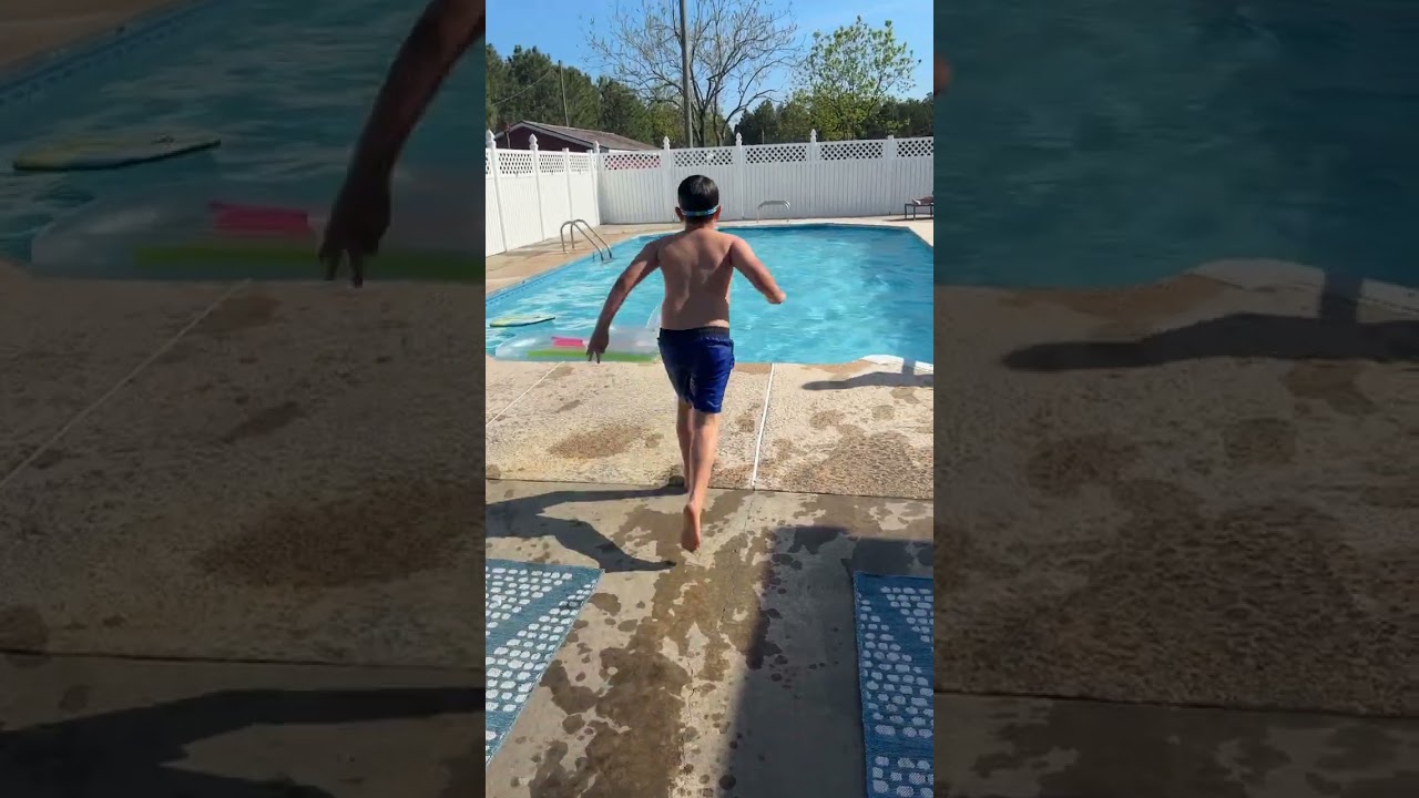 First cannonball of the season! 