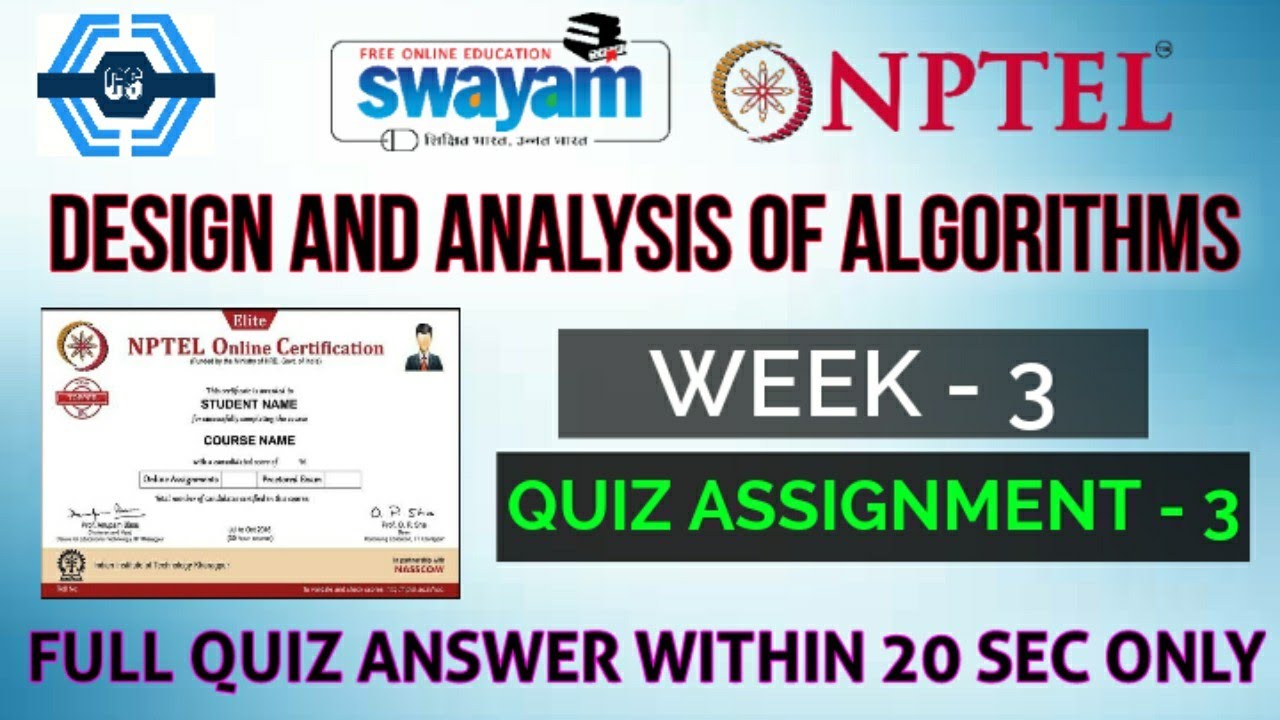 nptel assignment answers 2023 week 3