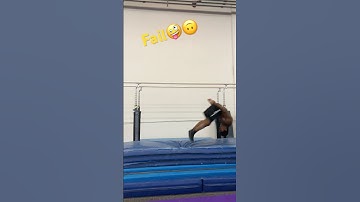 Double back fail on parallel bars🙃#funny #fail
