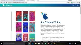 Milestone Documents Student Signup Tutorial