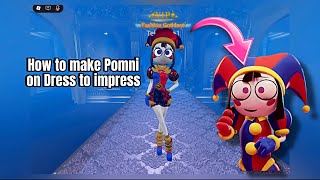 How to make Pomni on Dress to impress from *Amazing digital circus*| DTI | easy slow DTI tutorial |