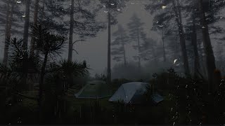Sleep Instantly With Rain Sounds and Thunder on The Tents - Big Dream