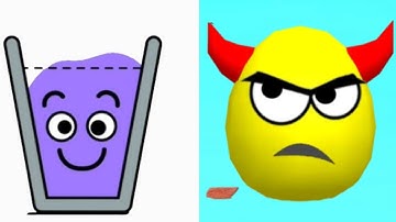 Draw To Smash vs Happy Glass Logic Puzzle Gameplay Walkthrough All Level (Android iOS)