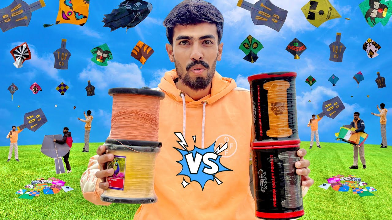 Mayur gold vs black panther manjha kite fighting | kite flying | patang ki video | yogesh 01