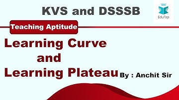 Learning Curve and Learning Plateau | Teaching Aptitude | KVS | DSSSB | 2019