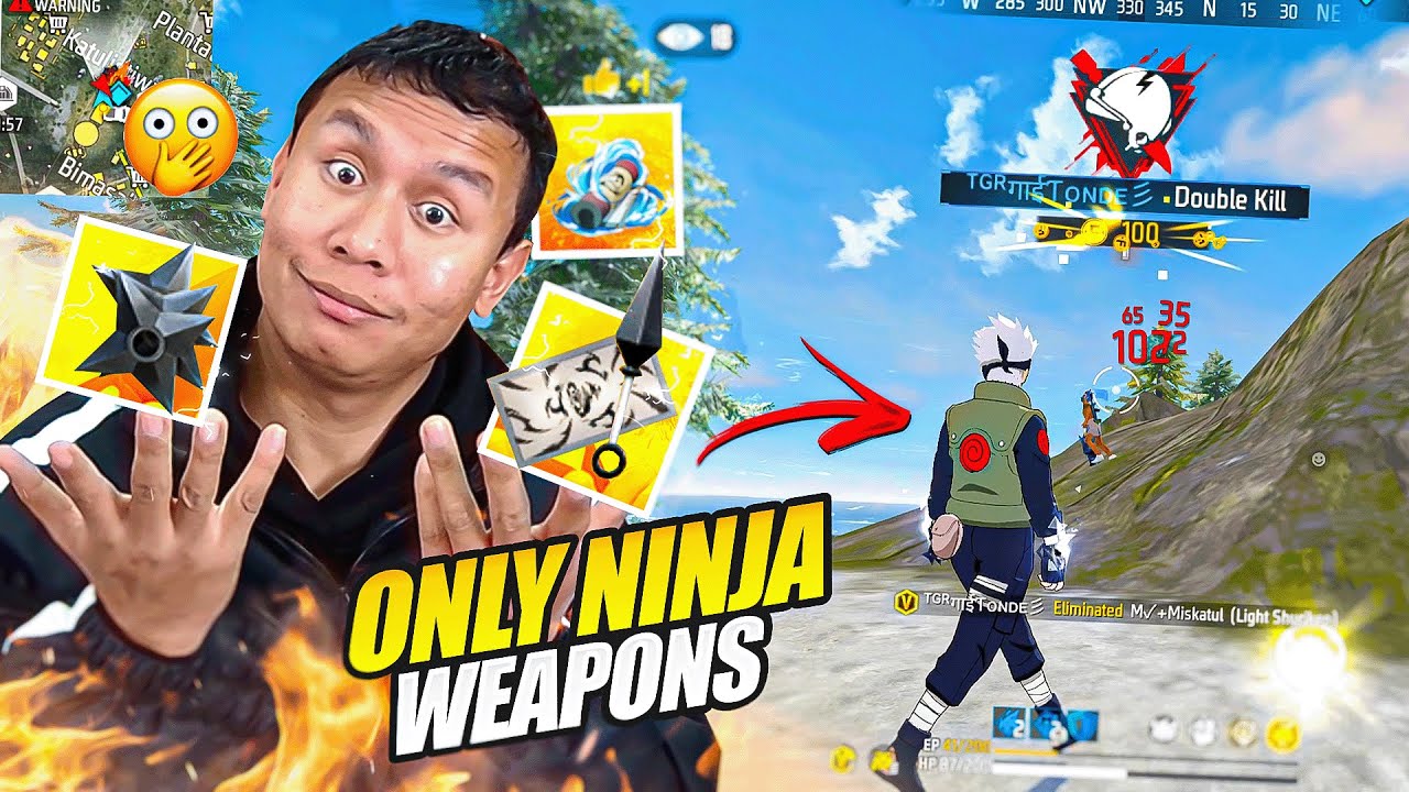 No Guns Only Naruto Ninja Items Challenge in Free Fire 😱 Tonde Gamer No Guns Only Naruto Ninja Items Challenge in Free Fire 😱 Tonde Gamer