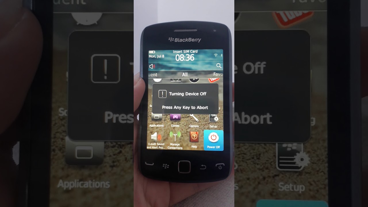 Blackberry Curve 9380 ON/OFF