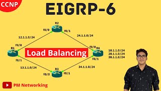 Load Balancing in EIGRP | Equal and Un-Equal Cost Load Balancing | Variance in EIGRP | CCNP Routing