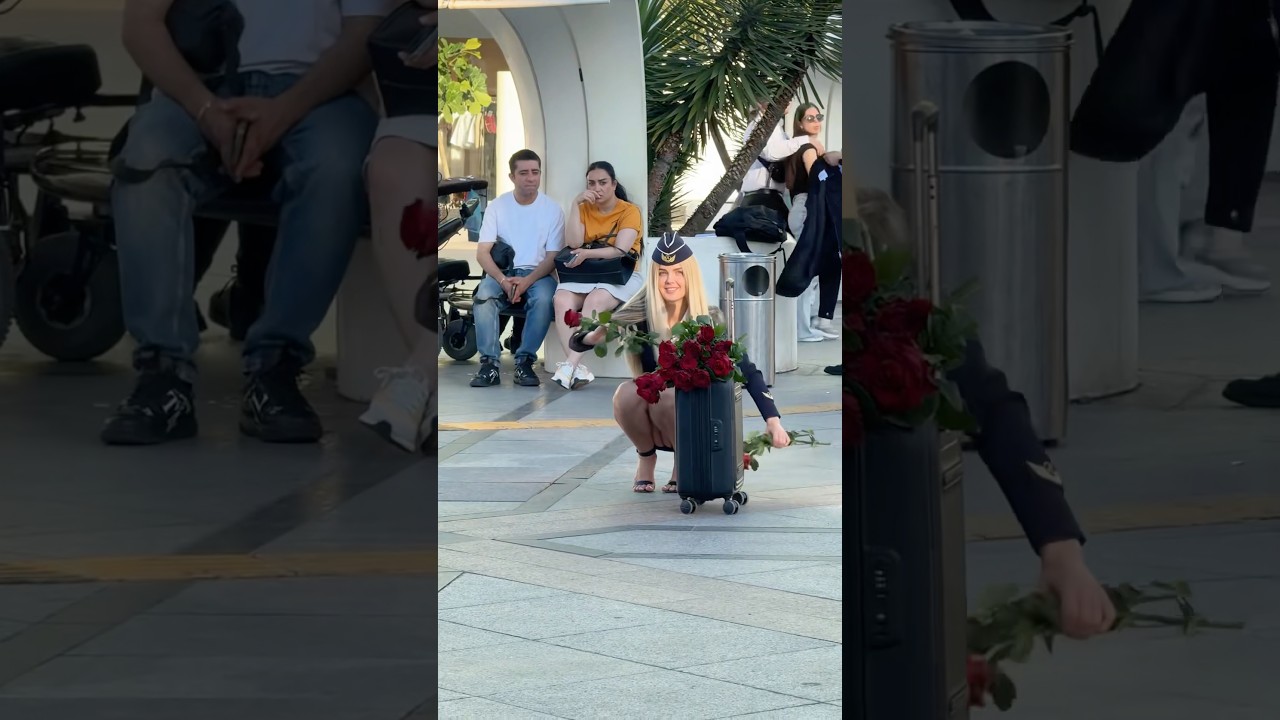 Can you read people&rsquo;s eyes? 👀👀#crew #Aria_in_sky #reactions #stewardess #losangeles