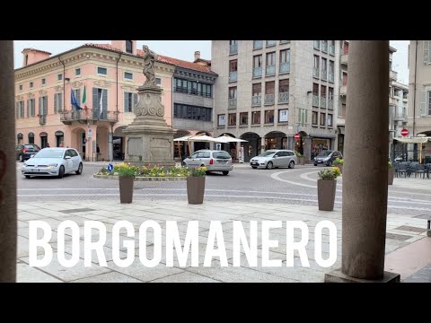 Borgomanero Novara Italy 🇮🇹 | Walking tour with natural, relaxing sounds.