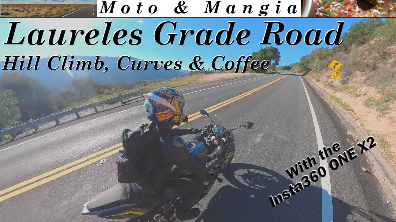 Laureles Grade with the Insta360 ONE X2.  Climb, Curves, and Coffee!