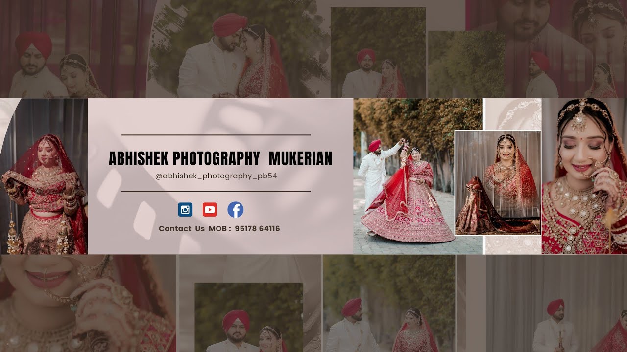 Wedding cinematic highlights 2025 { Samrity & Raman }  Abhishek photography mukerian Mob 9517864116