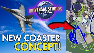 Universal Orlando EPIC NEW Roller Coaster Concept: Top Gun MAVERICK!