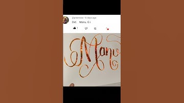 #Manu name calligraphy||Manu name calligraphy #shorts #youtubeshorts #viral #trending #love #song