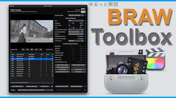 BRAW Toolbox -BRAW available in FCP.