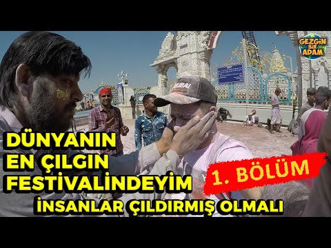 İNANLAR DELİRMİŞ GİBİ - Hinduların En Kutsal Bayramı - Mathura, Hindistan