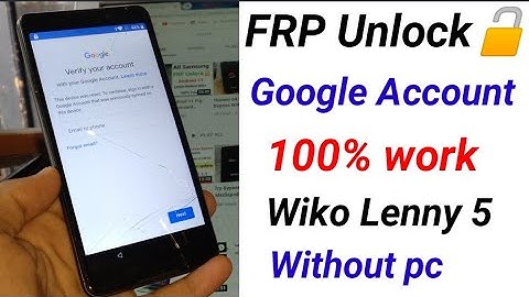 WIKO LENNY 5 FRP 2020 ON ANDROID 7, 8 ,8.1 BYPASS GOOGLE ACCOUNT NEW UPDATE 2020 wiko w_k400 frp