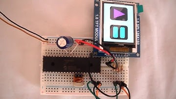 ST7735 color TFT display and PIC16F887 microcontroller