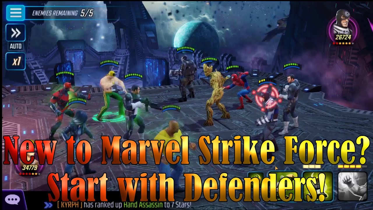 New to Marvel Strike Force? Farm Defenders first! 