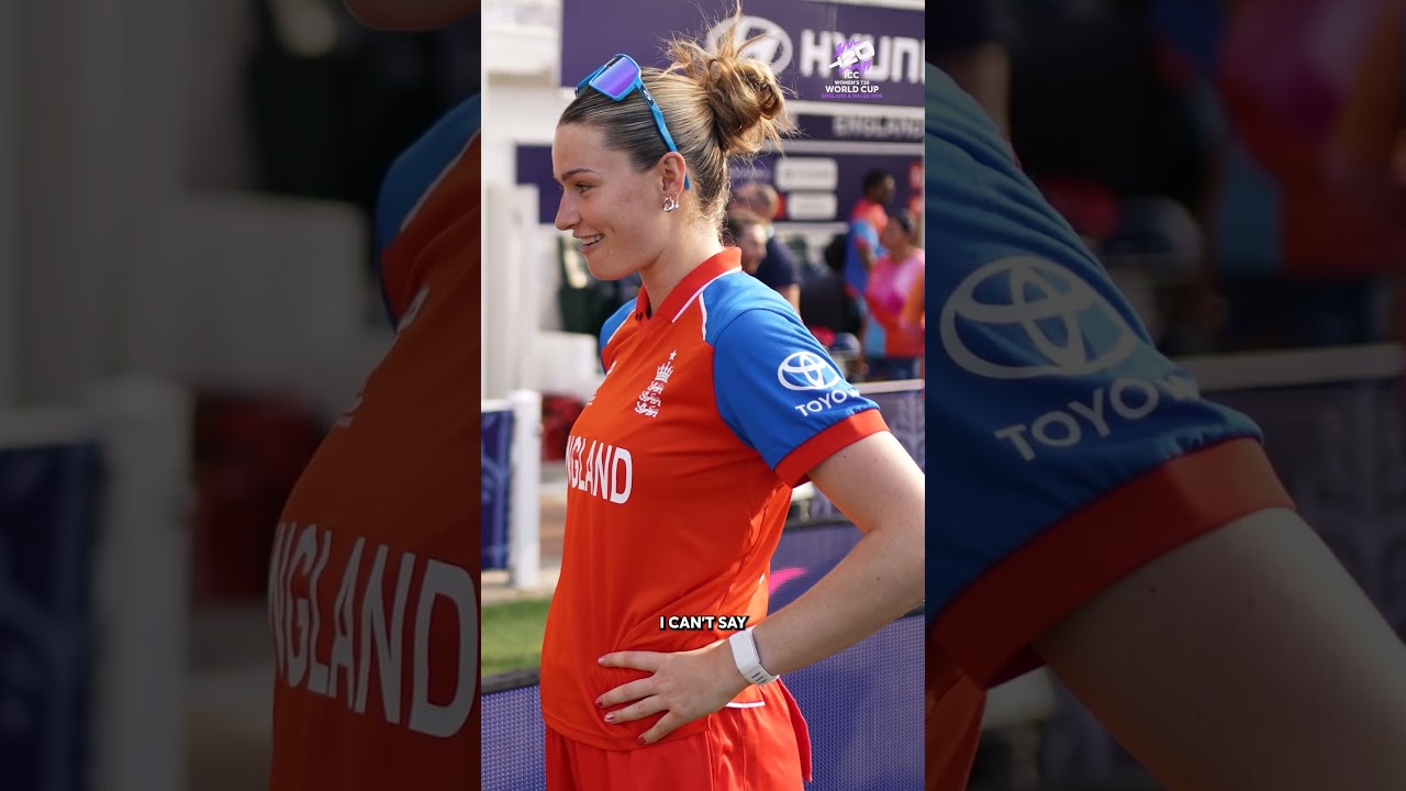 When pace from two sporting worlds comes together 🏎🟀🏏 Ella Lloyd 🤝 Lauren Bell #T20WorldCup