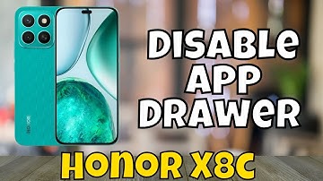 How to Enable App Drawer on Honor X8c - Disable App Drawer  (2025)