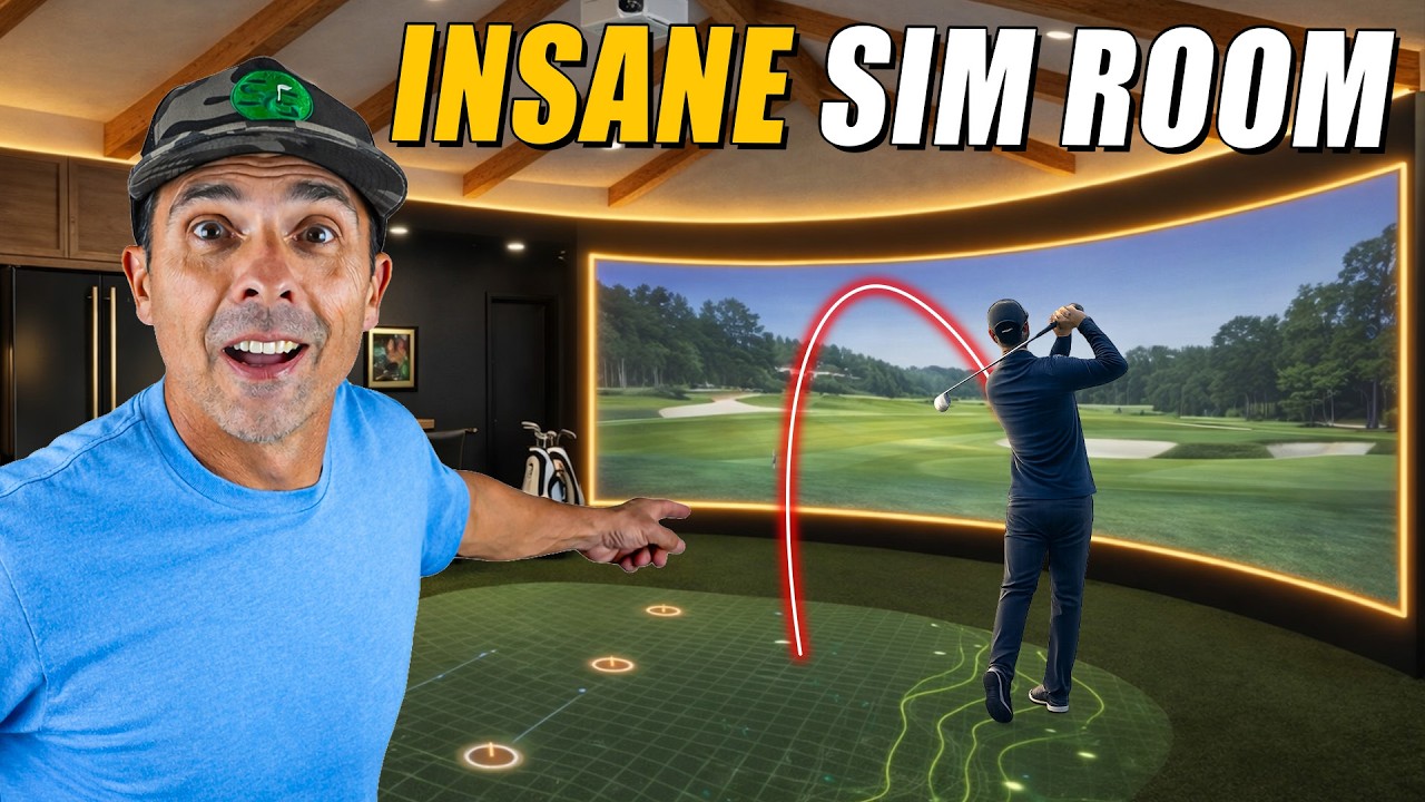 This Home Built Golf Simulator Room Will Blow Your MIND! - YouTube