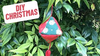 DIY Fabric Christmas Ornaments with English Paper Piecing