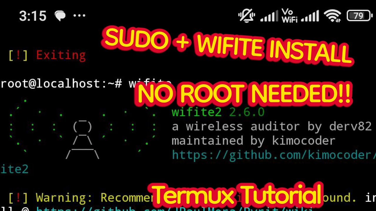 How to Get SUDO Access in Termux & Install Wifite for Hacking - YouTube