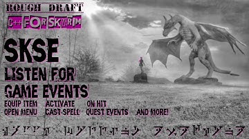 Creating SKSE plugins in C++ :: Listen for Game Events!