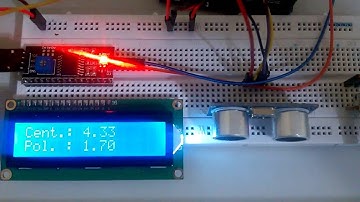Arduino com Sensor Ultrassônico e I2c