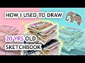 20 yrs old sketchbook tour  cant believe i did this stuff   art journey 1