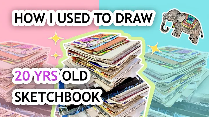 20 yrs Old Sketchbook Tour : Can't believe I did this stuff 😋 | ART Journey #1