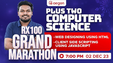 WEB DESIGNING USING HTML | CLIENT SIDE SCRIPTING USING JAVASCRIPT | 12th | COMPUTER SCIENCE | AEGON