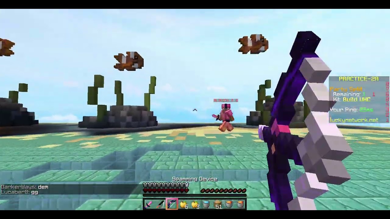 MINECRAFT PVP EPIC MOMENT. | LUCKYNETWORK.NET