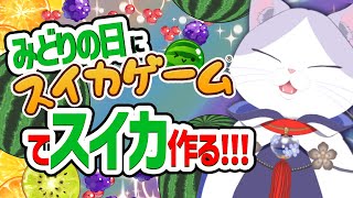 【 #初プレイ  #ゲーム実況  #みどりの日  】みどりの日にスイカを作る、初めての #スイカゲーム ！！【#新人vtuber #初見歓迎  #タマ公式配信 】