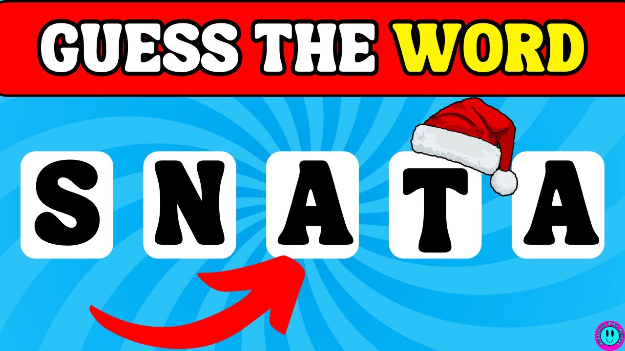 Guess the Christmas Word by Scrambled Letters | Christmas Quiz Challenge🎅🎄