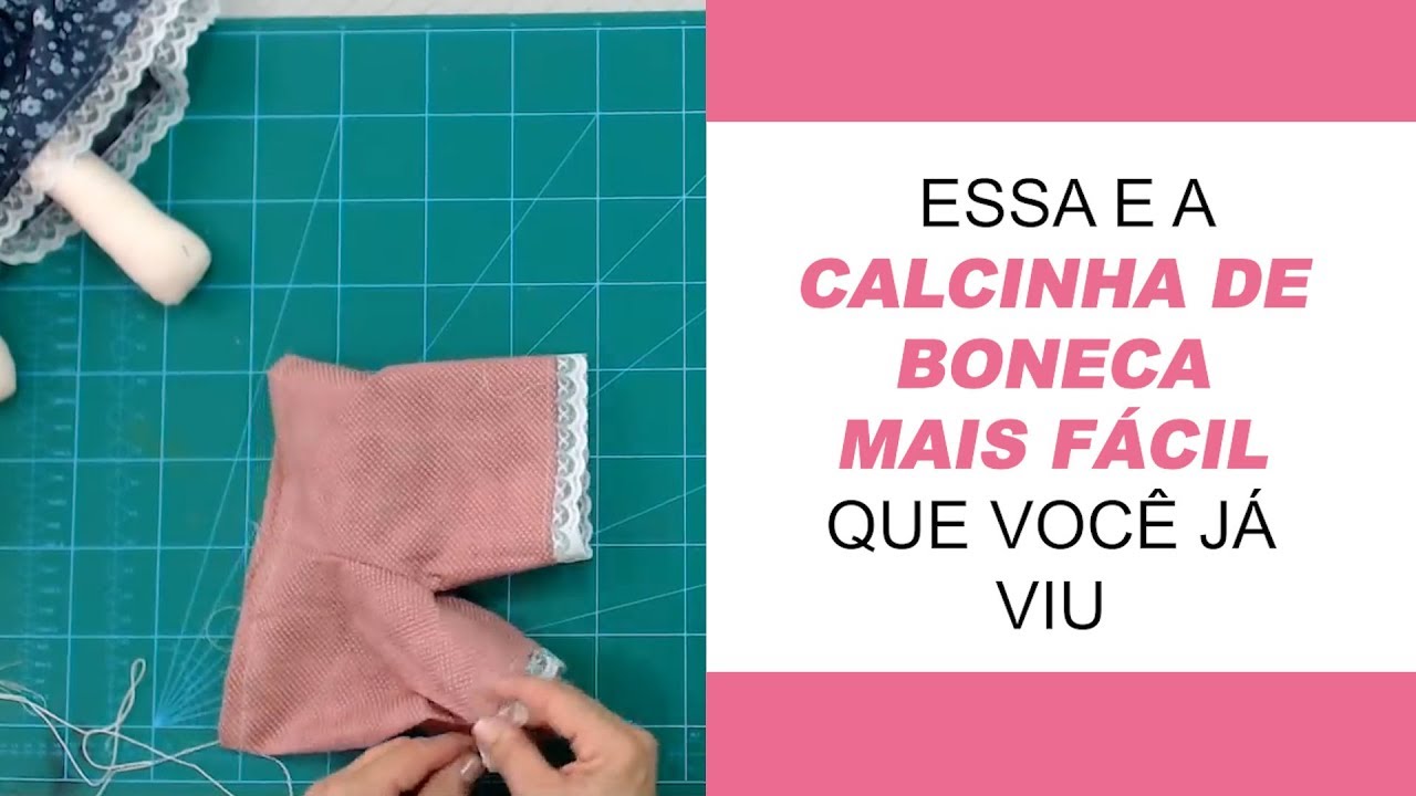 ESSA É A CALCINHA DE BONECA MAIS FÁCIL QUE VOCÊ JÁ VIU