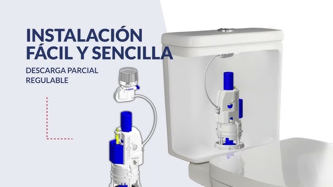 ▷ Descargador Cisterna T /Bajo Doble Pulsador Universal (Bl