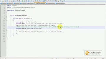 C# RegexOptions Demo