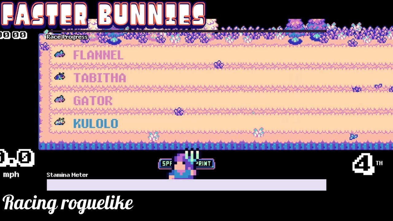 Faster Bunnies Gameplay (2025) – Pixel Roguelike Bunny Racing, Breeding & Management