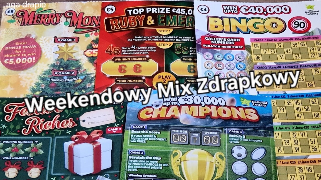 Weekendowy Mix Zdrapkowy | Irish National Lottery Scratchcards 