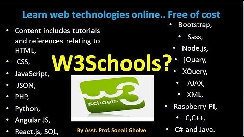 Learn Web Technologies free|different Programming Languages at free of cost now|w3schools?