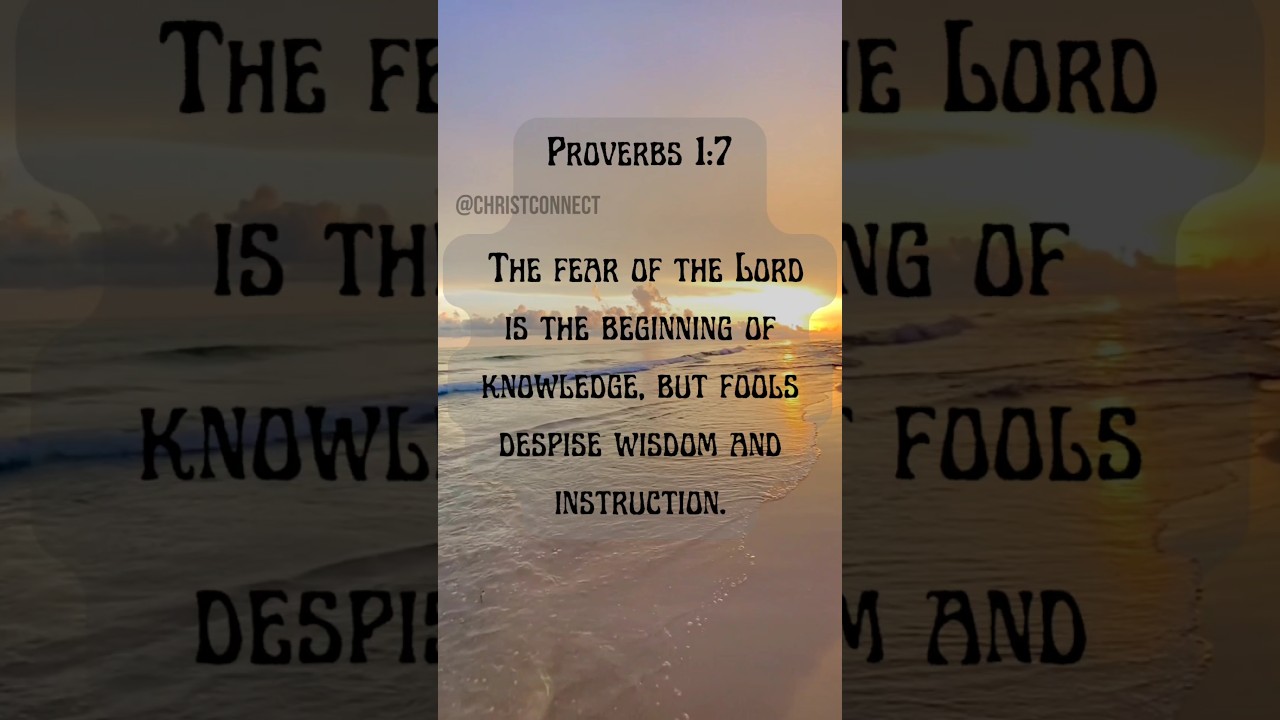 The Fear That Leads to Wisdom||