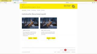 AMB 2018:  individueller Besucherprospekt: Online Tool