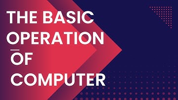 basic operation of computer system , inputting , processing , outputting , storing , controlling