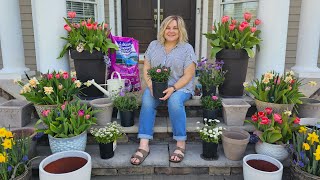 Planting Spring Porch Pots. Why You Should Use Perennials In Your Containers, & Hummingbird Syrup!